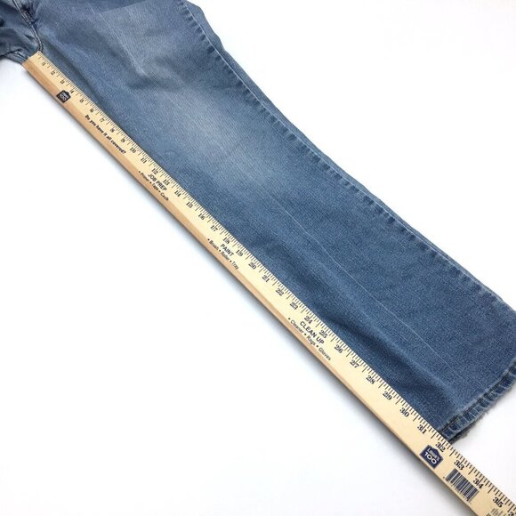 Vintage Levi's 518 Super Low Bootcut Stretch Frayed Hems Jrs size 11 length 32" - Picture 8 of 10